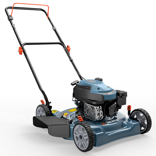 SENIX 20" 144cc 4-Cycle Gas Push Lawn Mower with Side Discharge