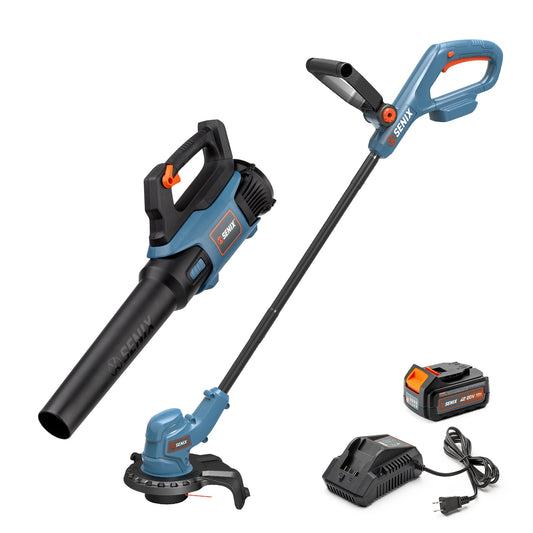 X2 20V Max 2-Tool Cordless Combo Kit, 10" Cordless String Trimmer & L | Combo Kits | SENIX Tools