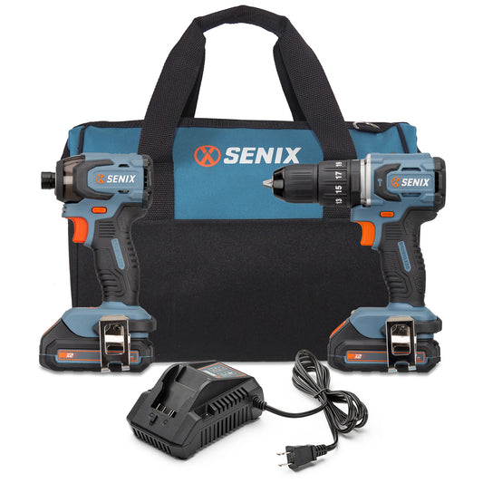 X2 20V Max* 2-Tool Cordless Combo Kit with 1/2" Cordless Hammer Drill/Driver & 1/4" Cordless Impact Driver, Brushless (Battery & Charger Included)