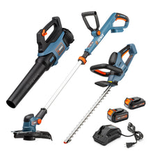 Load image into Gallery viewer, 20 Volt Max* 3-Tool Cordless Combo Kit, 10-Inch String Trimmer, Blower &amp; 18-Inch Hedge Trimmer (Batteries and Charger Included), S2K3B2-01