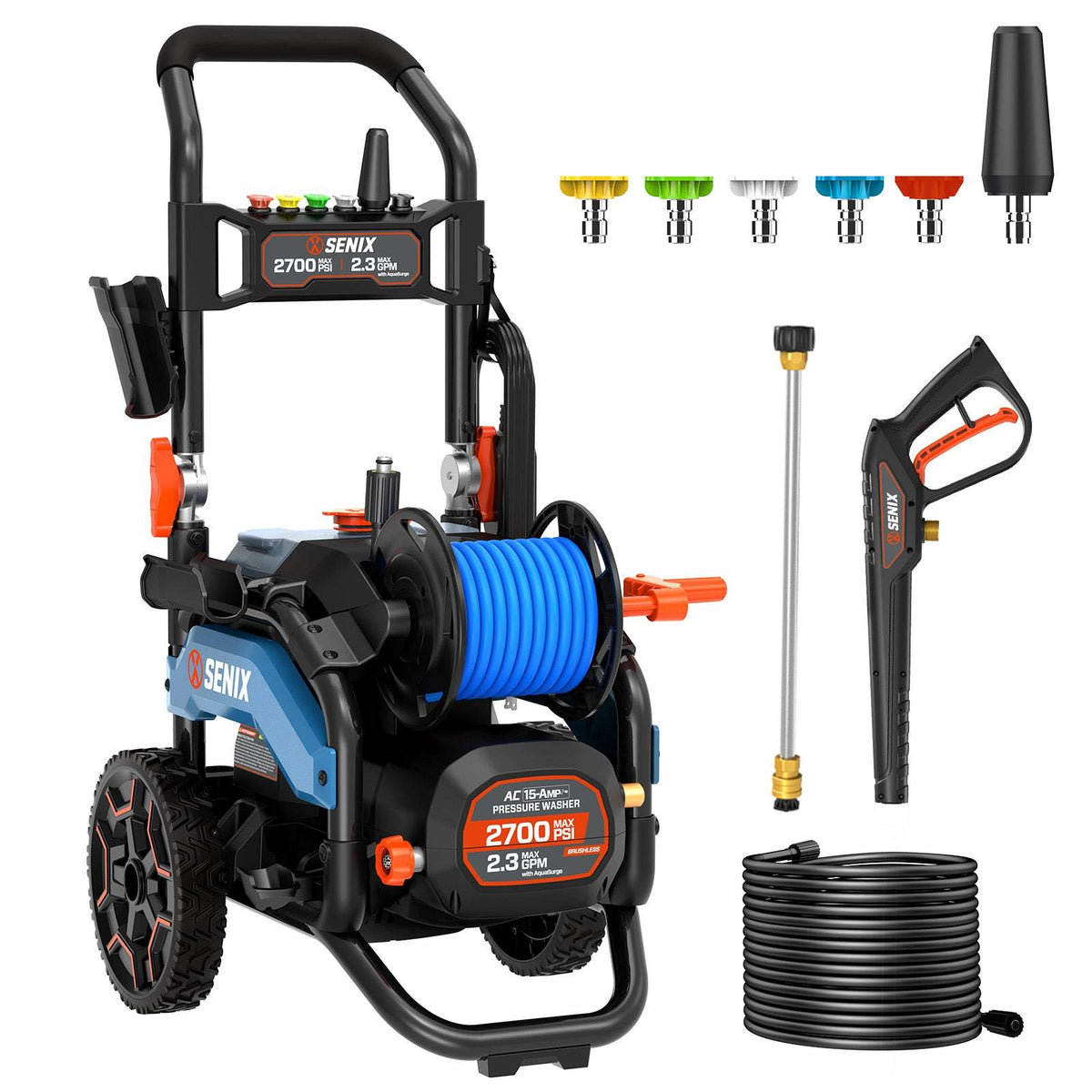 SENIX 2300-PSI 1.2-GPM Cold Water Electric Pressure Washer