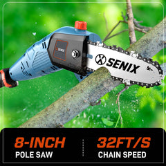 6.5 Amp 8" Corded Electric Pole Saw