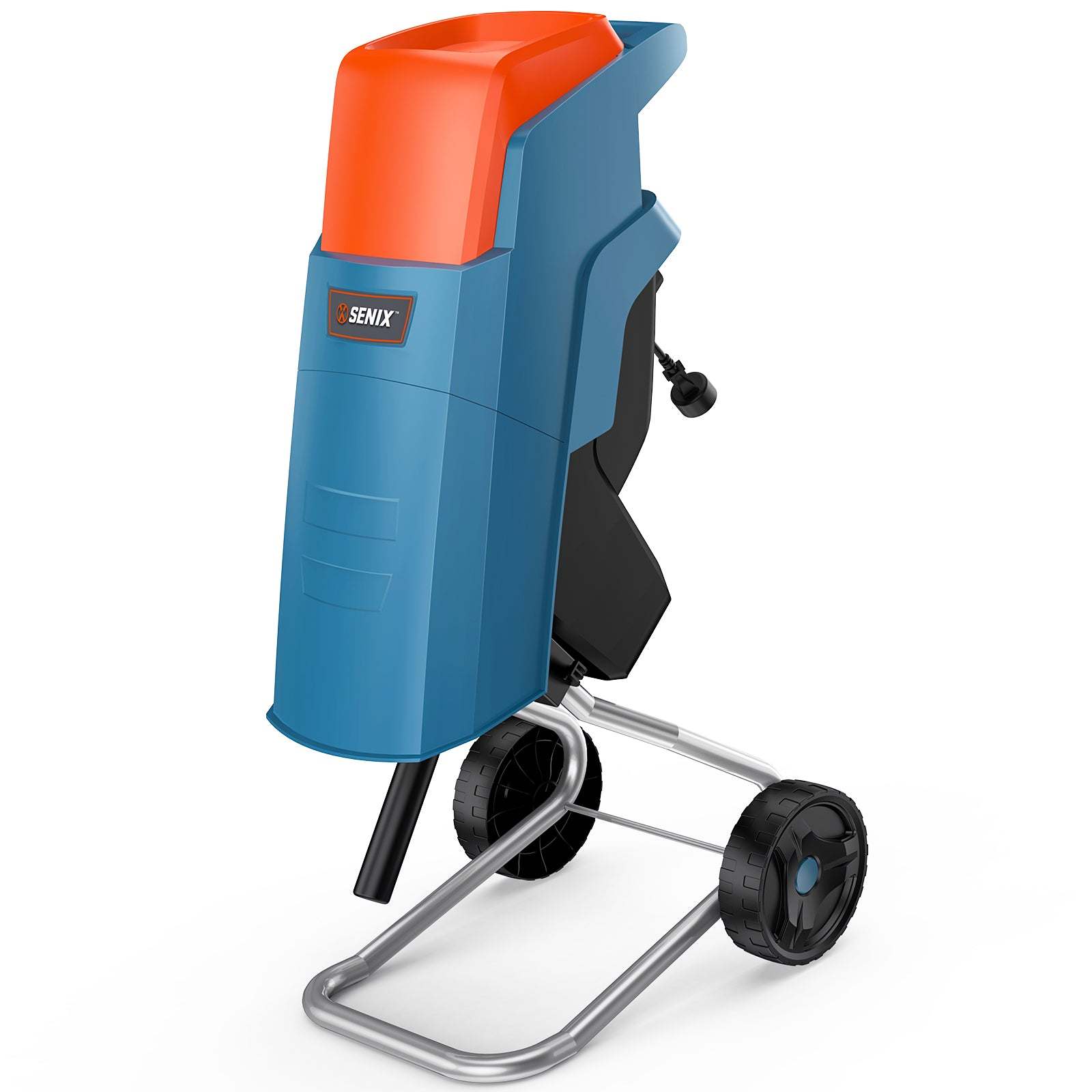 SENIX 15-Amp Electric Chipper Shredder Mulcher with 46L Collection Bag, 1.6" Cutting Capacity, 22:1 Reduction, 4000 RPM Max Speed