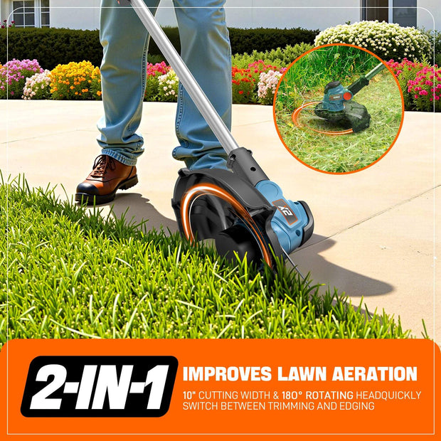 X2 20V Max* 10" Cordless String Trimmer (2.5 Ah Battery & Charger Included)