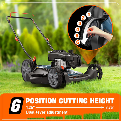 SENIX 21" 125cc Gas Powered Push Lawn Mower | SENIX Tools