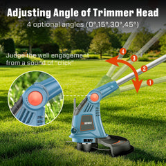 SENIX 13" String Trimmer &amp; Edger (2-in-1), 4-Amp Corded, GTE04-M