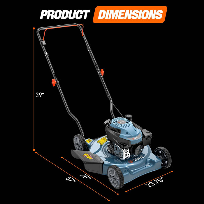 20" 144cc 4-Cycle Gas Push Lawn Mower with Side Discharge LSPG-L4