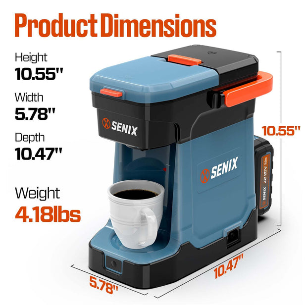 X2 20V Max* Portable Hybrid Coffee Maker (5.0 Ah Battery & Charger Included)