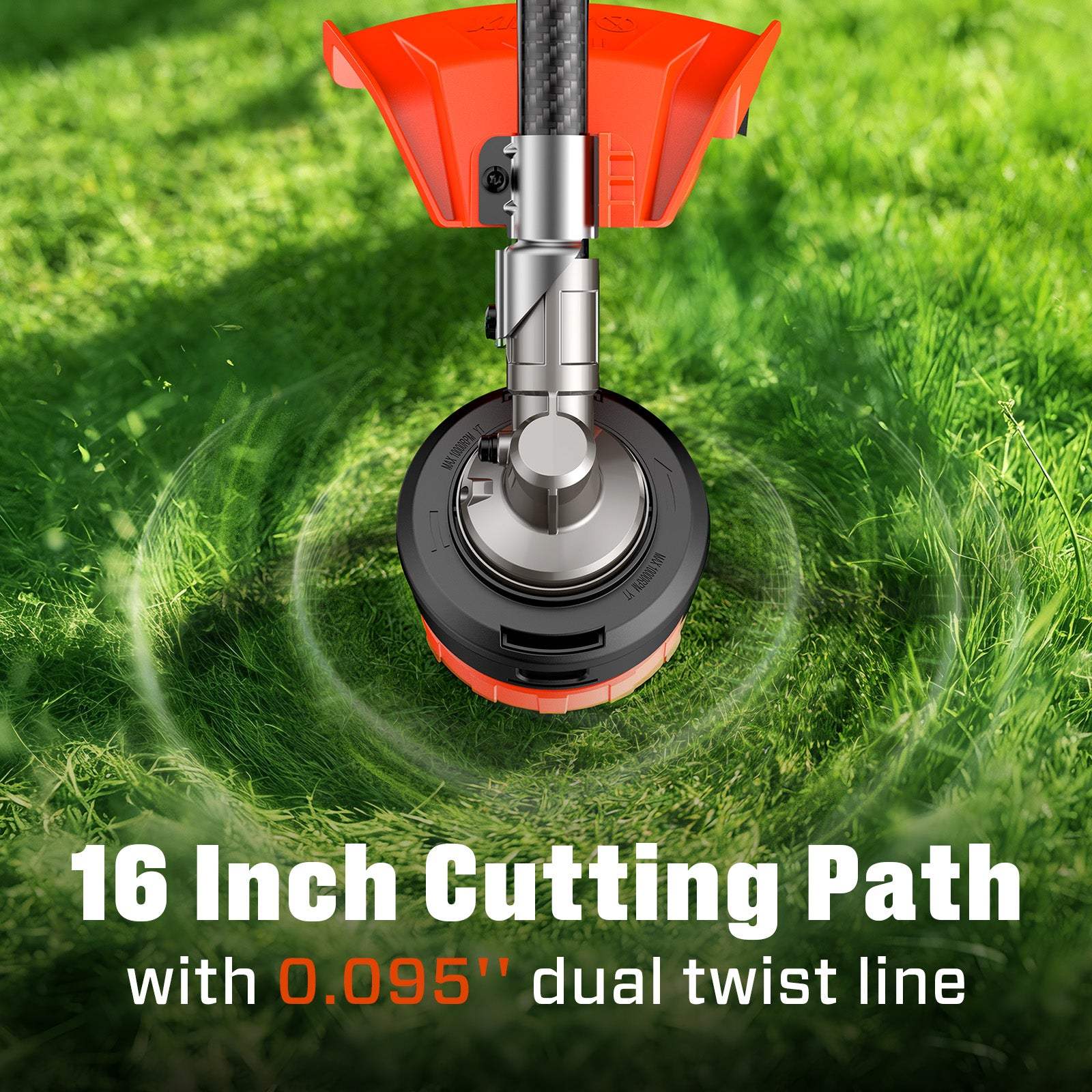 SENIX 60V 16" Cordless Brushless String Trimmer, GTX6-M1