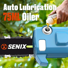 SENIX X6 60V 18" Cordless Brushless Chainsaw, CSX6-M1