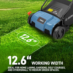 Escarificador y desbrozadora eléctrica con cable SENIX de 12 amperios y 12,6"