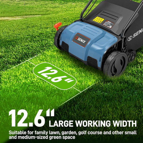 12 Amp 12.6" Corded Electric Dethatcher & Scarifier Combo