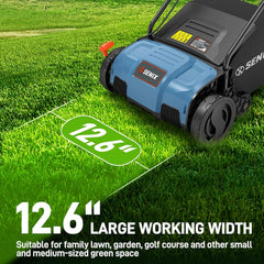 12 Amp 12.6" Corded Electric Dethatcher & Scarifier Combo | Dethatchers| SENIX Tools