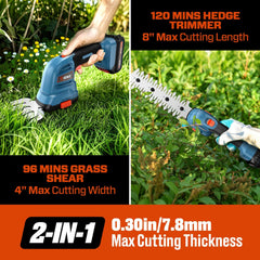 X2 20V Max* Cordless Grass Shear/Shrubber (2.0 Ah Battery & Charger In