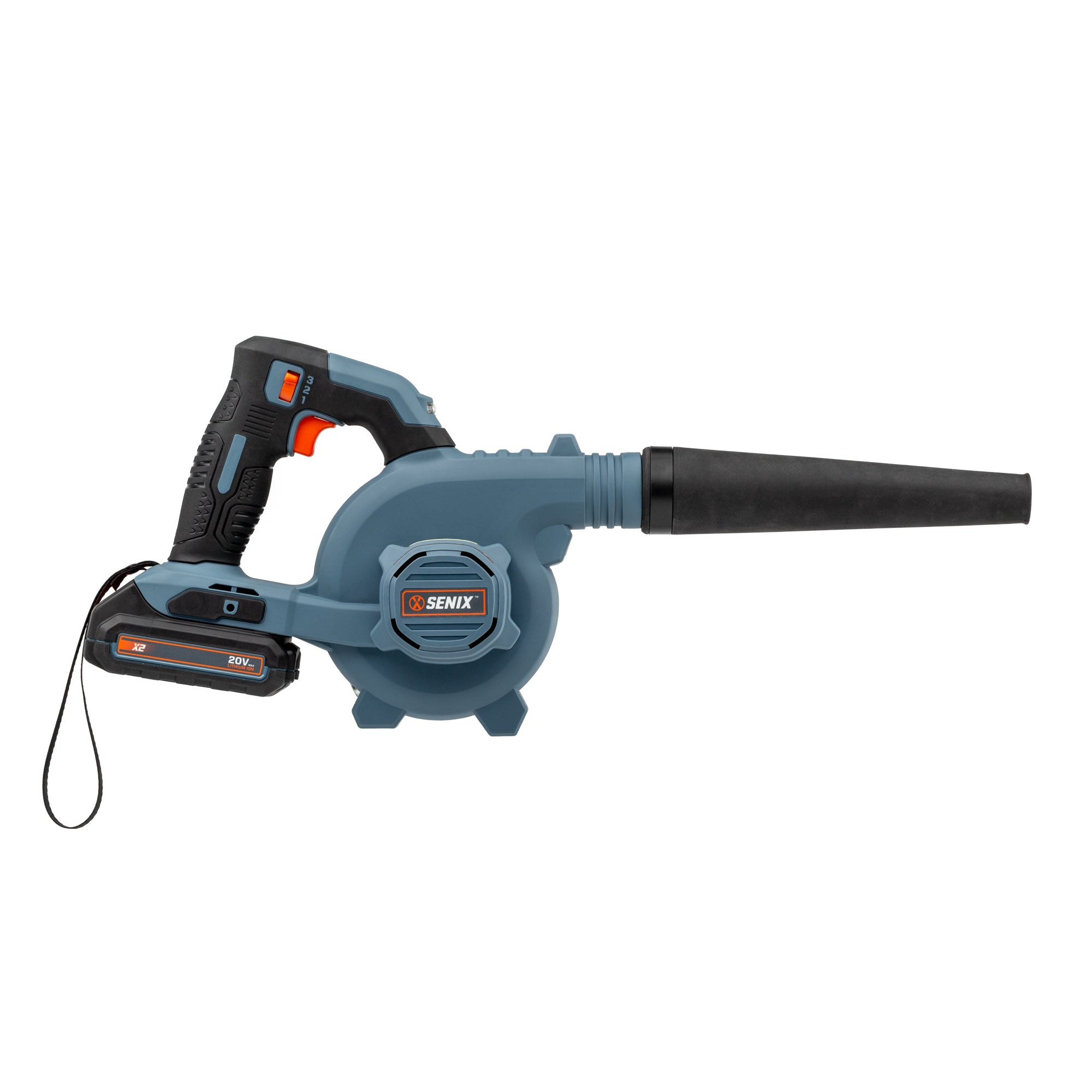 Senix 20 Volt MAX* Cordless Jobsite Blower (Battery and Charger Included), Blx2-m, Blue