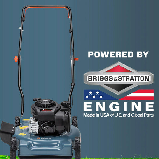 20-Inch 125cc Gas Powered Push Lawn Mower | Briggs & Stratton | LSPG-L2 | SENIX