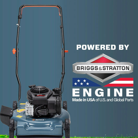 20-Inch 125cc 4-Cycle Briggs & Stratton Engine Gas Powered Push Lawn Mower with Side Discharge LSPG-L2