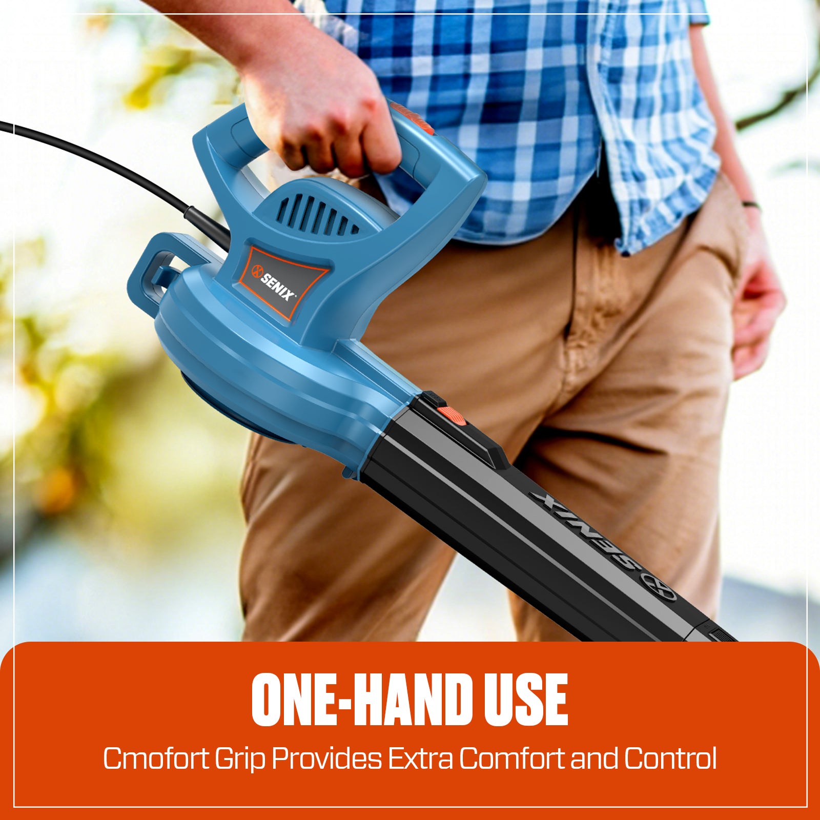 6 Amp Corded Electric Leaf Blower