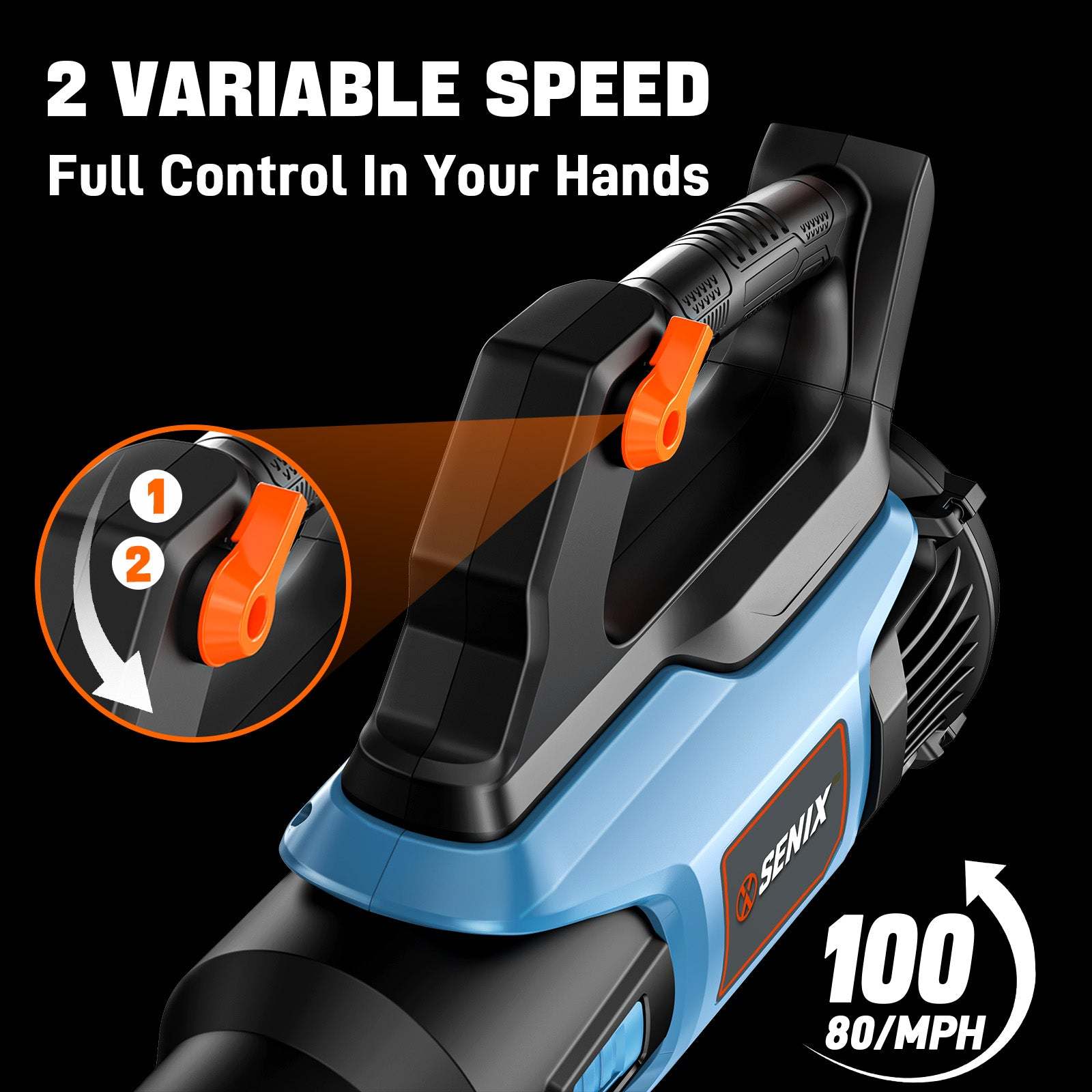 X2 20V Max* Cordless Leaf Blower, Brushless (Tool Only) | Leaf Blowers | X2 20V Max* Cordless Leaf Blower | SENIX Tools
