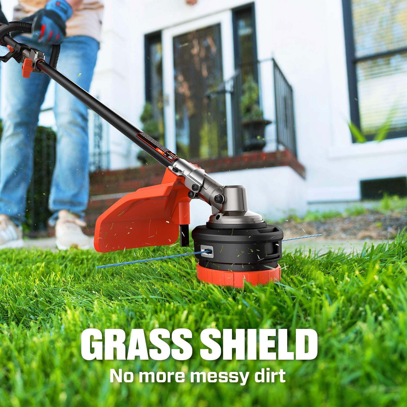 SENIX 40V 14" Cordless Brushless String Trimmer, GTX2-M4