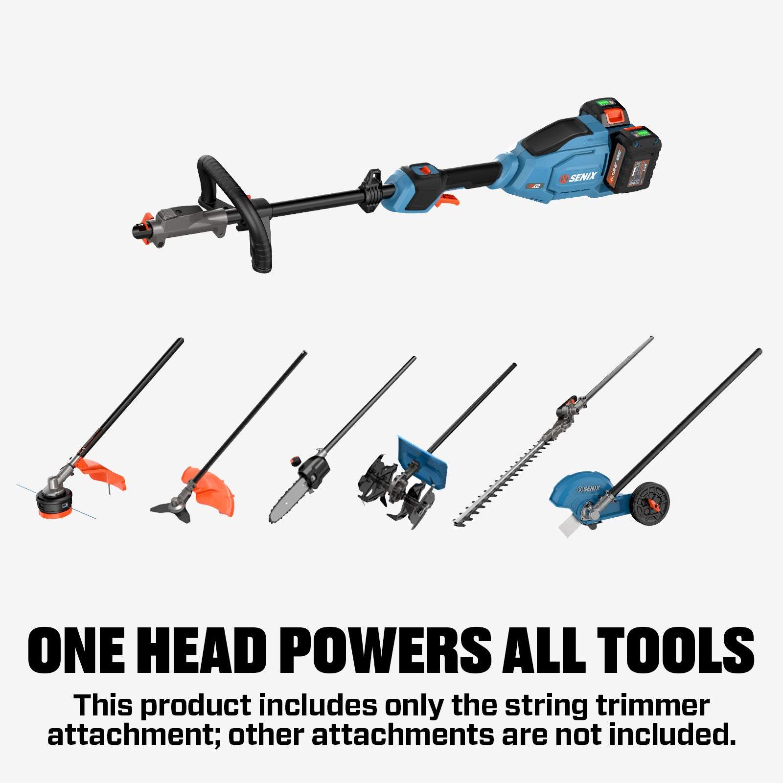 SENIX 40V 14" Cordless Brushless String Trimmer, GTX2-M4
