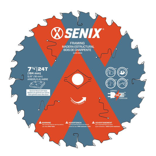 SENIX Circular Saw Wood Cutting Blade -  7-1/4" | SENIX Tools