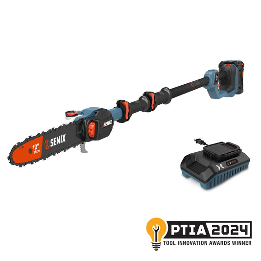 X6 60V Max 10" Cordless Pole Saw, Brushless (Battery & Charger Includ | Pole Saws | SENIX Tools