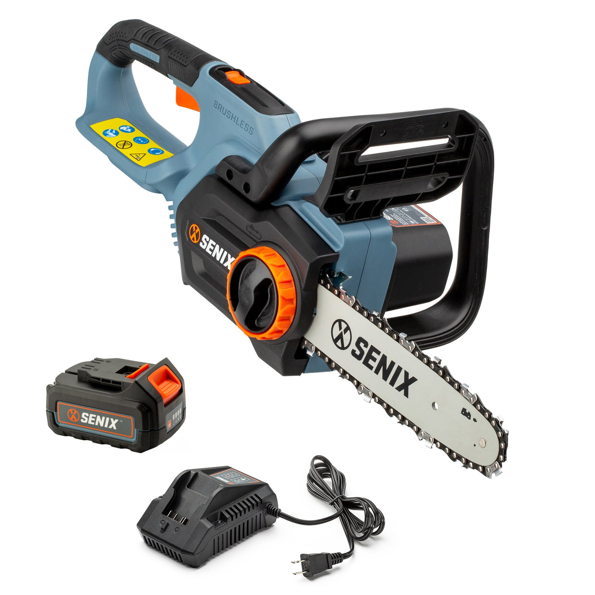 X2 20V Max Cordless Chainsaw, Brushless (Battery & Charger Included) | Chainsaws | SENIX Tools