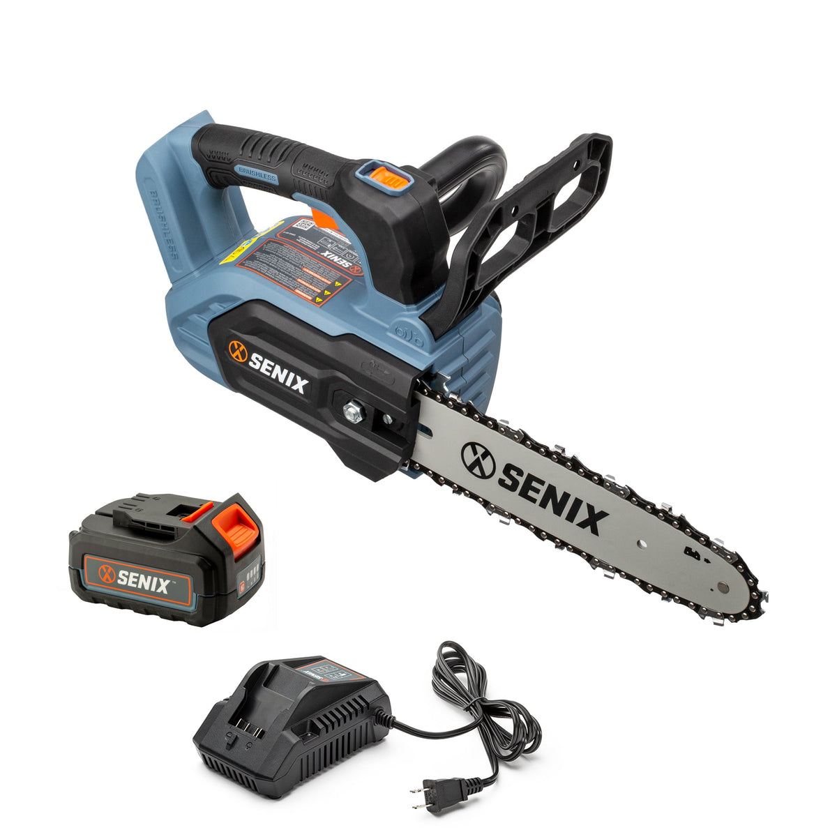 X2 20V Max 10" Cordless Chainsaw, Brushless (Battery & Charger Included | Chainsaws | SENIX Tools