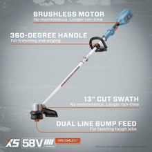 Load image into Gallery viewer, 58 Volt Max* Cordless Brushless String Trimmer, Straight Shaft, 13-Inch Max Cutting Width (Tool Only), GTSX5-M-0