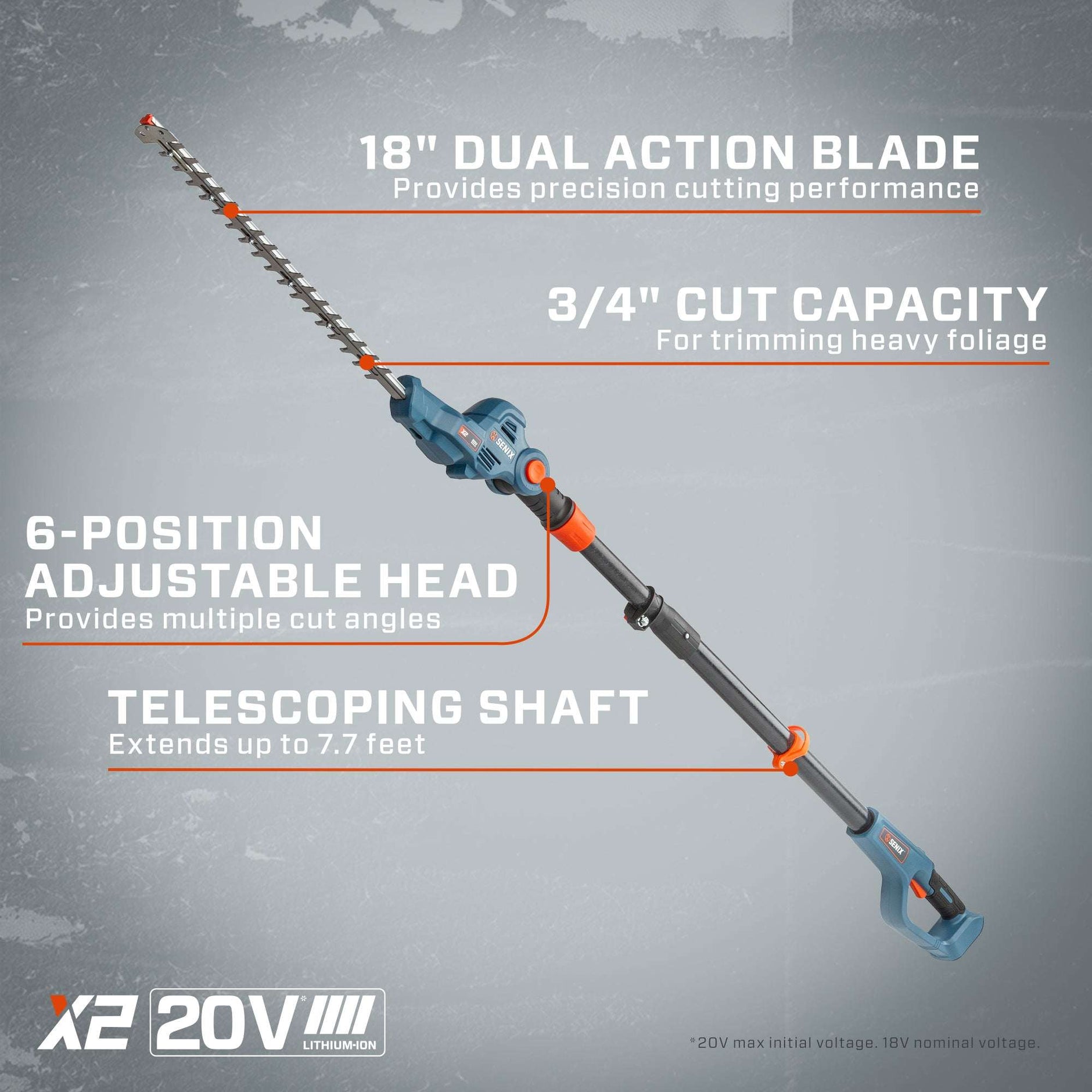 Pole Hedge Trimmers – SENIX Tools