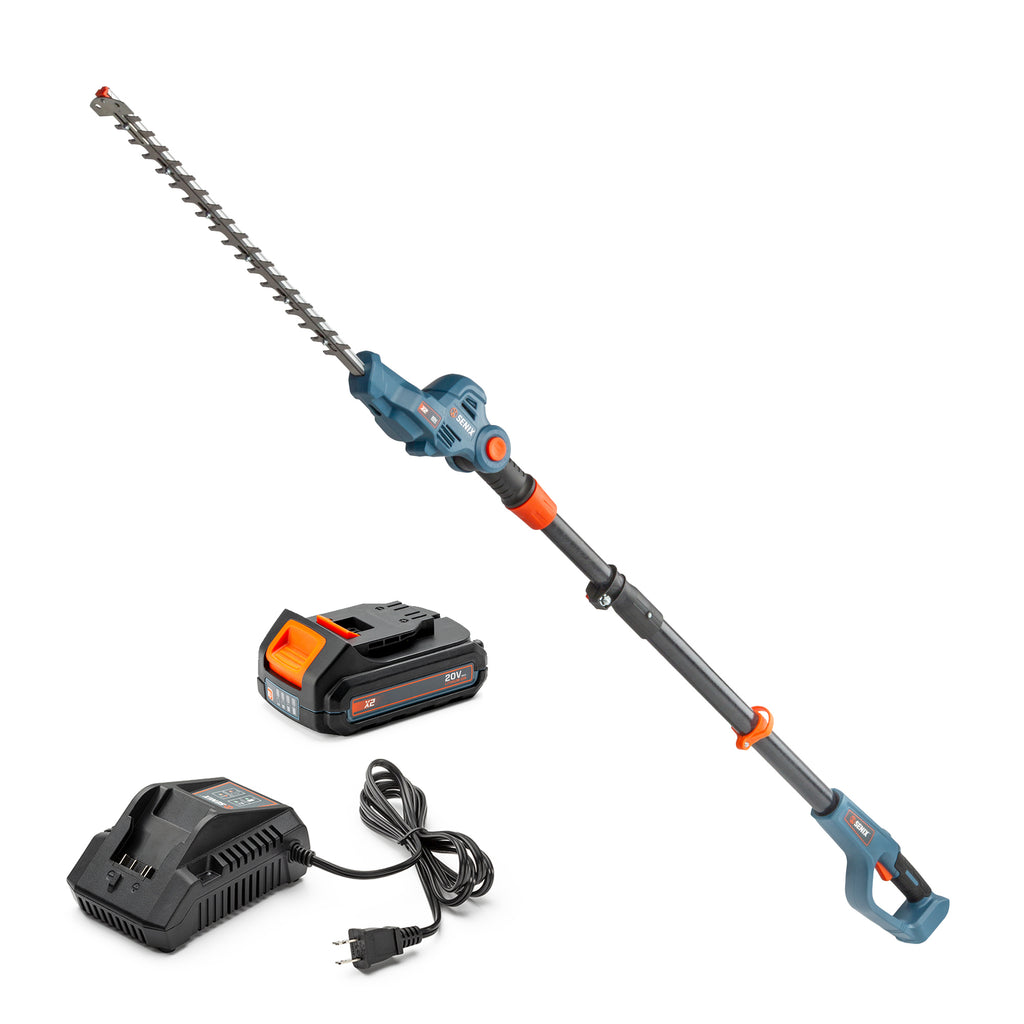 20 Volt Max* 18-Inch Cordless Pole Hedge Trimmer (Battery and Charger Included), HTPX2-M