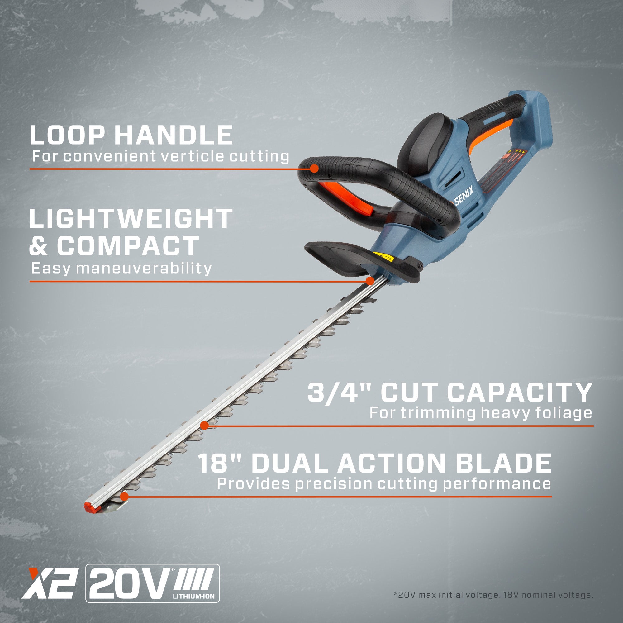 20V Max* Cordless Hedge Trimmer, Battery & Charger Included