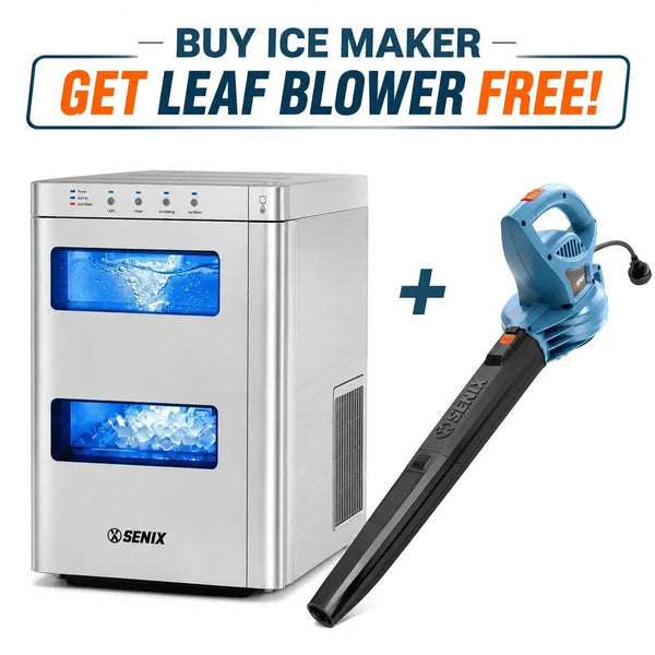 Buy SENIX Nugget Ice Maker, Get FREE Electric Leaf Blower