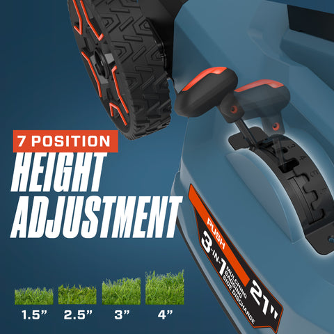 Cordless Lawn Mower | X6 60V | Height Adjustment | LPPX6-H | SENIX Tools