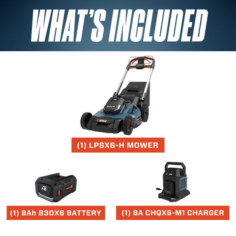 X6 60V Max* 21" Self-Propelled Cordless Lawn Mower, Brushless (Battery & Charger Included)