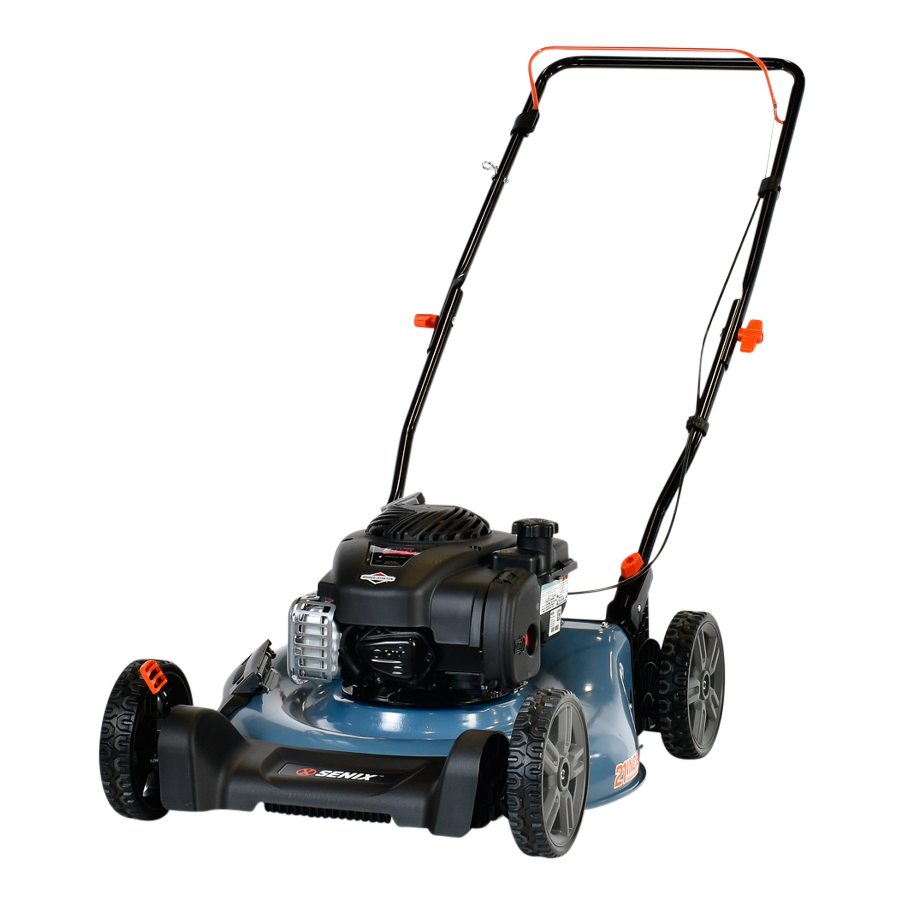 21-Inch 125 cc Gas Powered 4-Cycle Push Lawn Mower, 2-In-1, Mulch