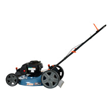 Load image into Gallery viewer, 21-Inch 125cc Gas Powered 4-Cycle Push Lawn Mower, 2-In-1, Mulch and Side Discharge, High Rear Wheels, LSPG-M4