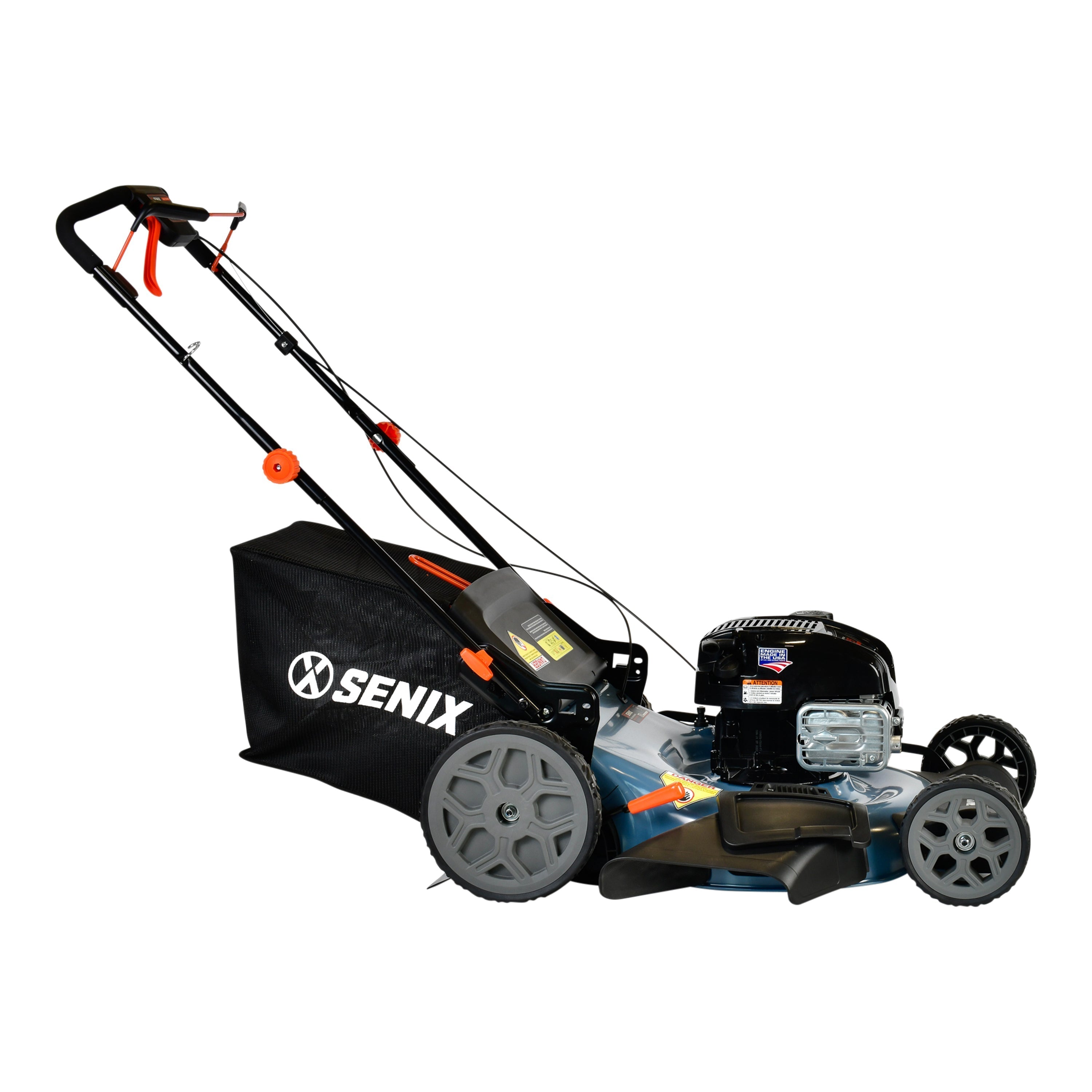 22-Inch 163 cc 4-Cycle Gas Powered Self-Propelled Lawn Mower, Variable  Speed, 3-In-1 Mulch, Side Discharge & Rear Bagging, LSSG-H2