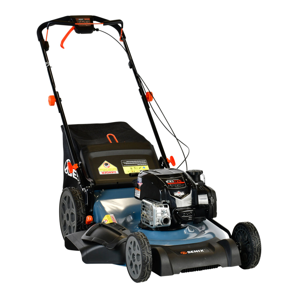 22-Inch 163cc Gas Powered 4-Cycle Self-Propelled Lawn Mower, 3-In-1, Mulch, Side Discharge & Rear Bagging, LSSG-H1