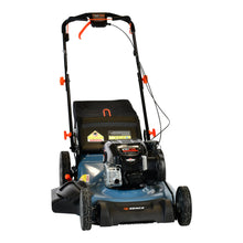 Cargar imagen en el visor de la galería, Cortacésped autopropulsado a gasolina de 22 pulgadas, 163 cc, 4 ciclos, velocidad variable, mantillo 3 en 1, descarga lateral y embolsado trasero, LSSG-H2 