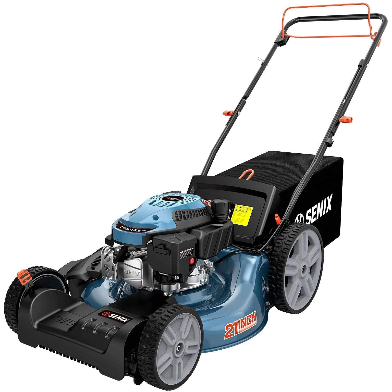 SENIX 4-Stroke Gas Yard Tool Bundle: Mower, Blower & Trimmer Combo Kit