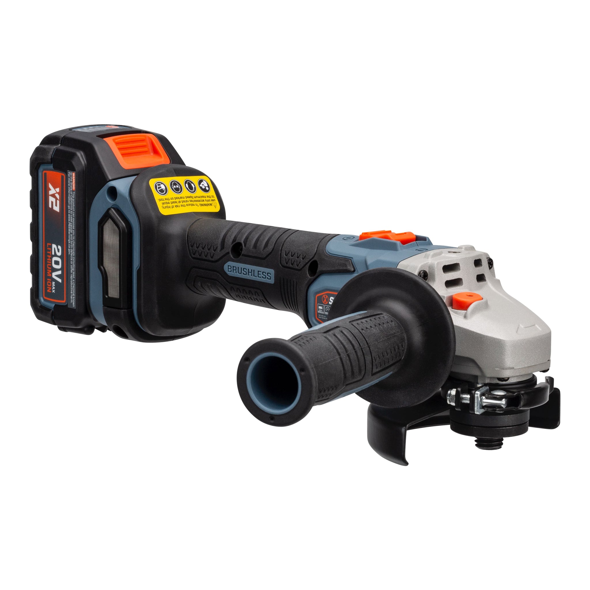 20 Volt Max* 4 1/2-Inch Brushless Angle Grinder (Battery and Charger I –  SENIX Tools