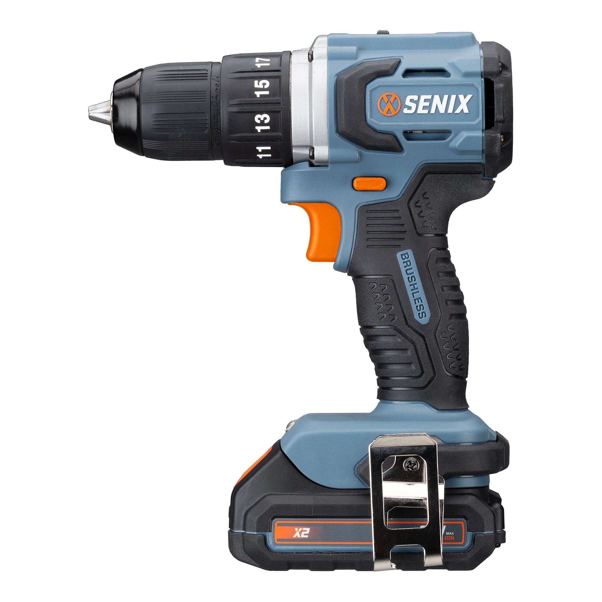 20 Volt Max* 1/2-Inch Brushless Drill Driver (Battery and Charger Incl –  SENIX Tools