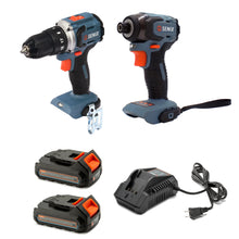 Load image into Gallery viewer, 20 Volt Max* 2-Tool Cordless Brushless Combo Kit, 1/2-Inch Drill Driver &amp; 1/4-Inch Impact Driver (Battery and Charger Included), S2K2B2-01