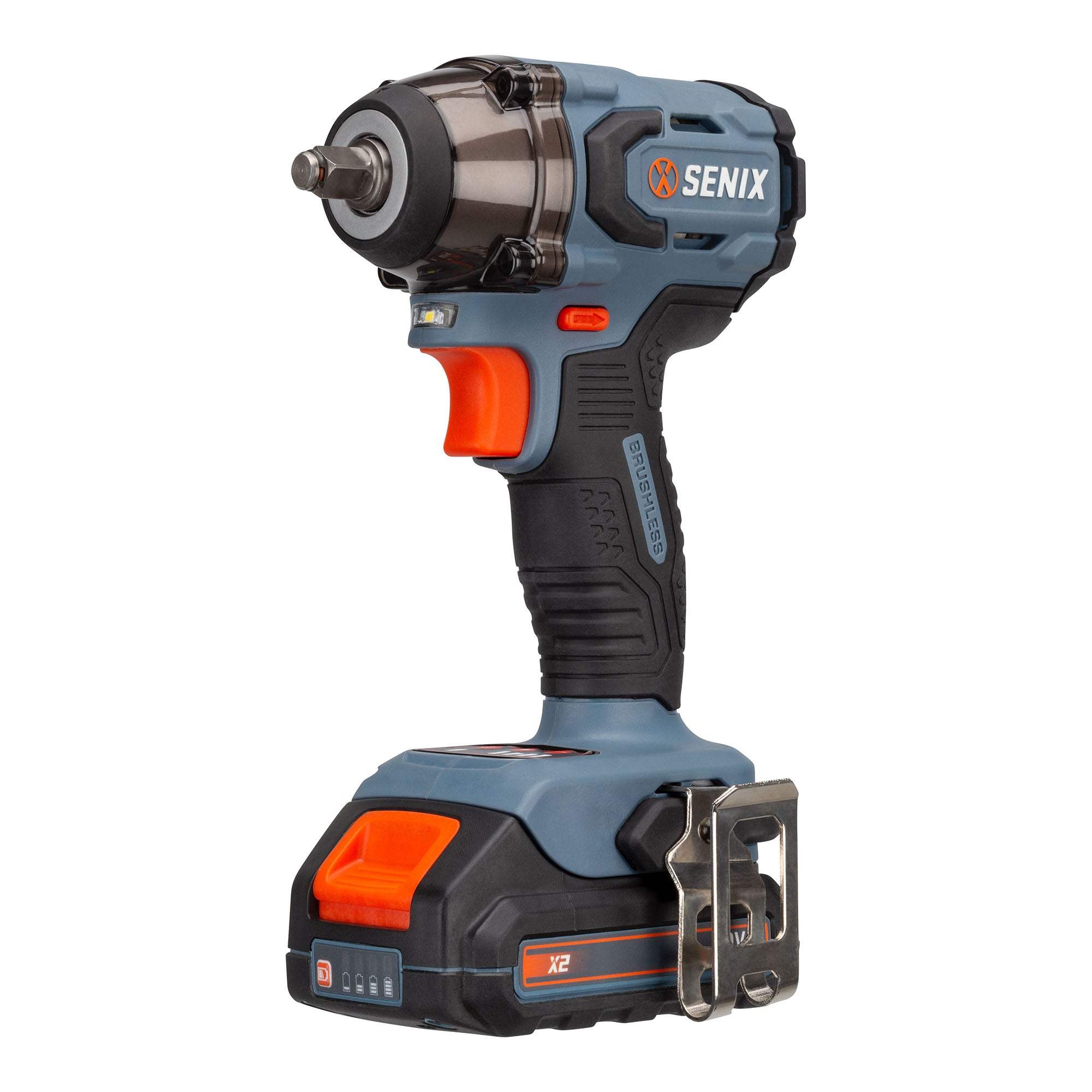 20 Volt Max* Brushless 3/8-Inch Impact Wrench (365 FT-LBS Max Breakawa – SENIX Tools