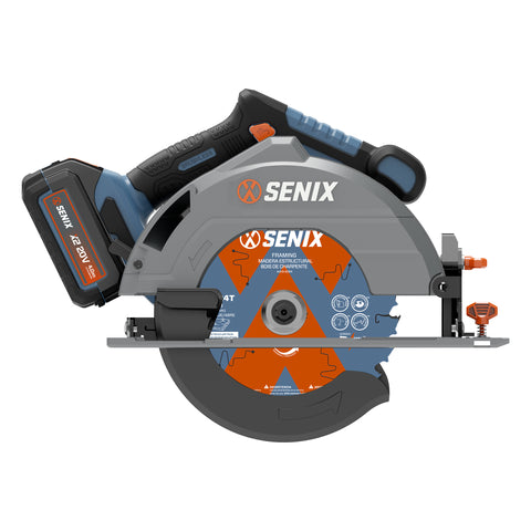 SENIX 7-1/4" Circular Saw Blade, 24-Tooth Wood Cutting, 3-Pack Framing Blades - AUCS-0006