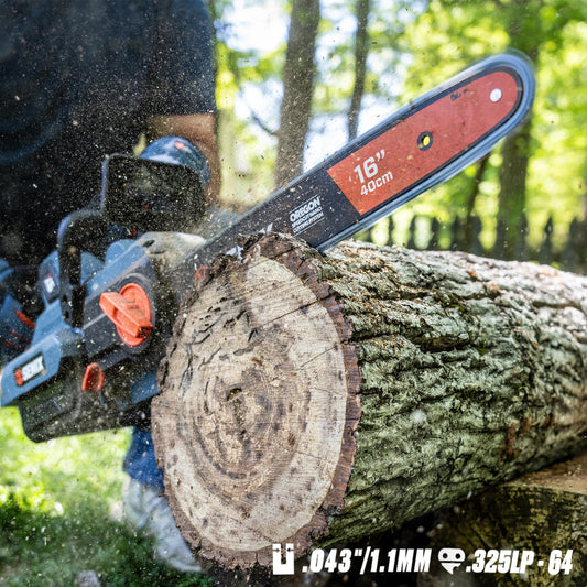 16" Replacement Chainsaw Guide Bar for X6 60V Chainsaw