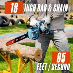 X6 60V Max* 18" Cordless Chainsaw, Brushless (4.0 Ah Battery & Charger Included)