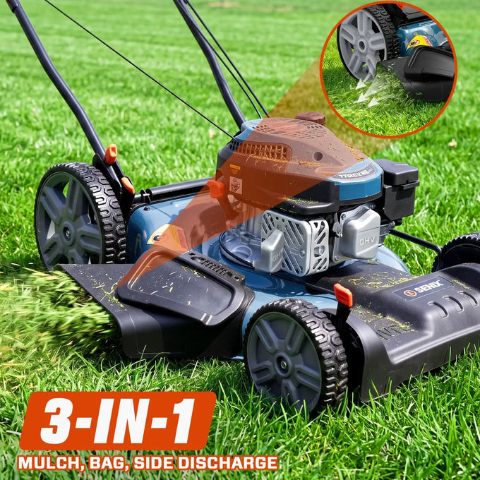 3-in-1 Mowing Function